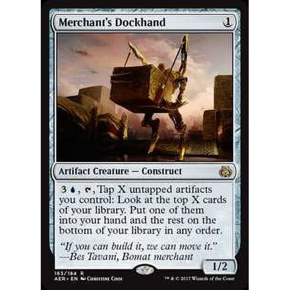 MtG Aether Revolt Rare Merchant's Dockhand (Foil) #163