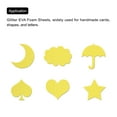 thumbnail image 6 of Glitter EVA Foam Sheets Yellow 10.8x8.4 Inch 1.5mm for Arts and Crafts Pack of 2, 6 of 6
