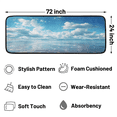 thumbnail image 2 of ADECORIVY Ocean Clouds Hallway Runner Rug 2x6 Washable Kitchen Runner Non Slip Laundry Room Bathroom Rug Soft Carpet for Living Room Entryway Mat, 2 of 8