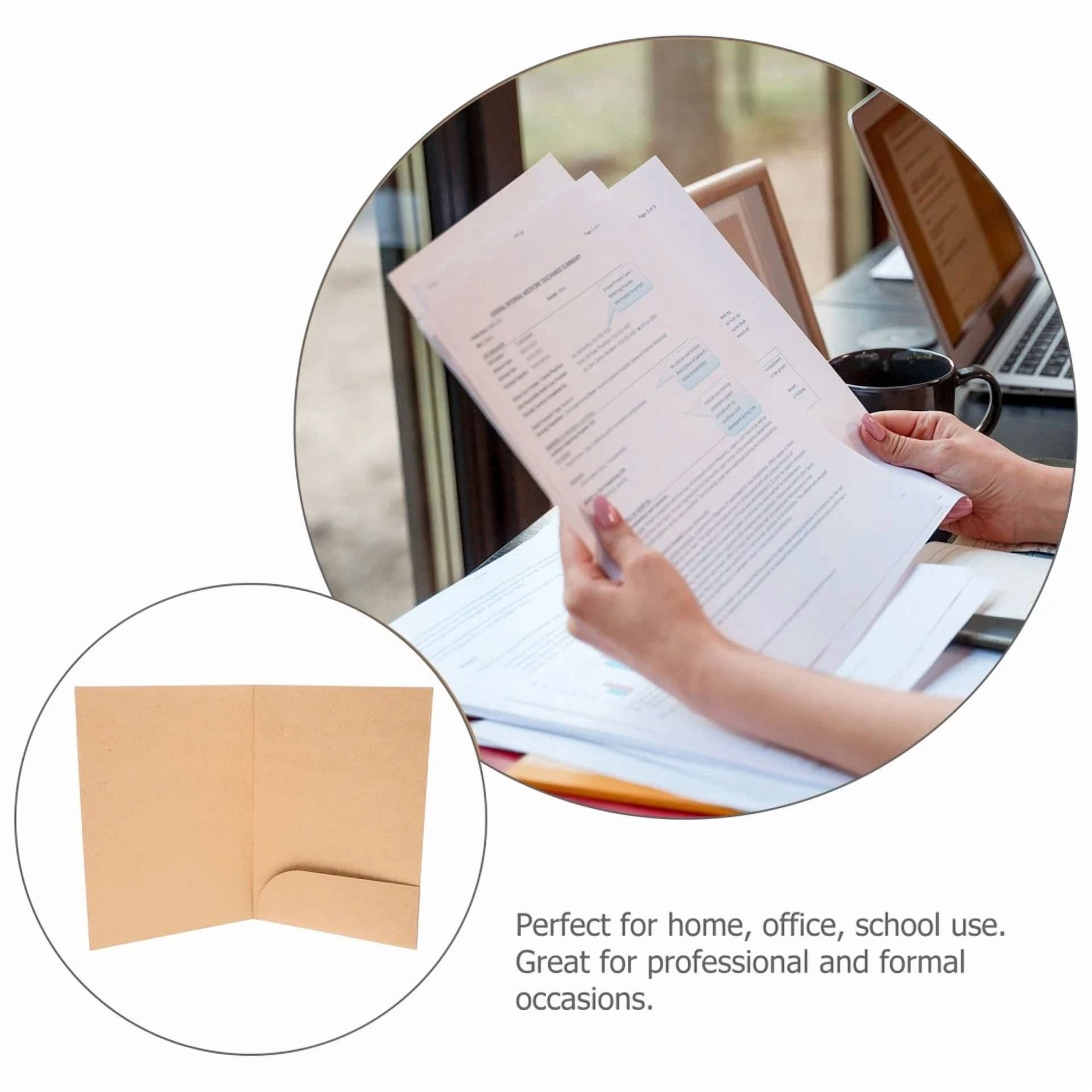 10 Pcs Paper Folders Work Office File Accordion Organizer Document Organiser