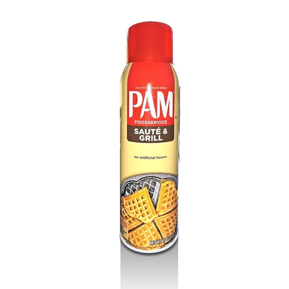 PAM Sauté & Grill Cooking Spray, Nonstick Cooking Oil Spray, 17 oz