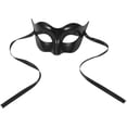 thumbnail image 1 of QUMIIRITY Elegant Black Masquerade Mask for Men Versatile Lightweight Party and Cosplay Accessory, 1 of 7