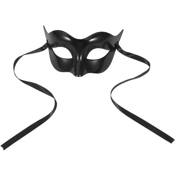 QUMIIRITY Elegant Black Masquerade Mask for Men Versatile Lightweight Party and Cosplay Accessory