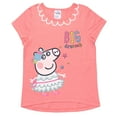 thumbnail image 4 of Peppa Pig Toddler Girls 3 Pack T-Shirts White/Pink 4T, 4 of 5