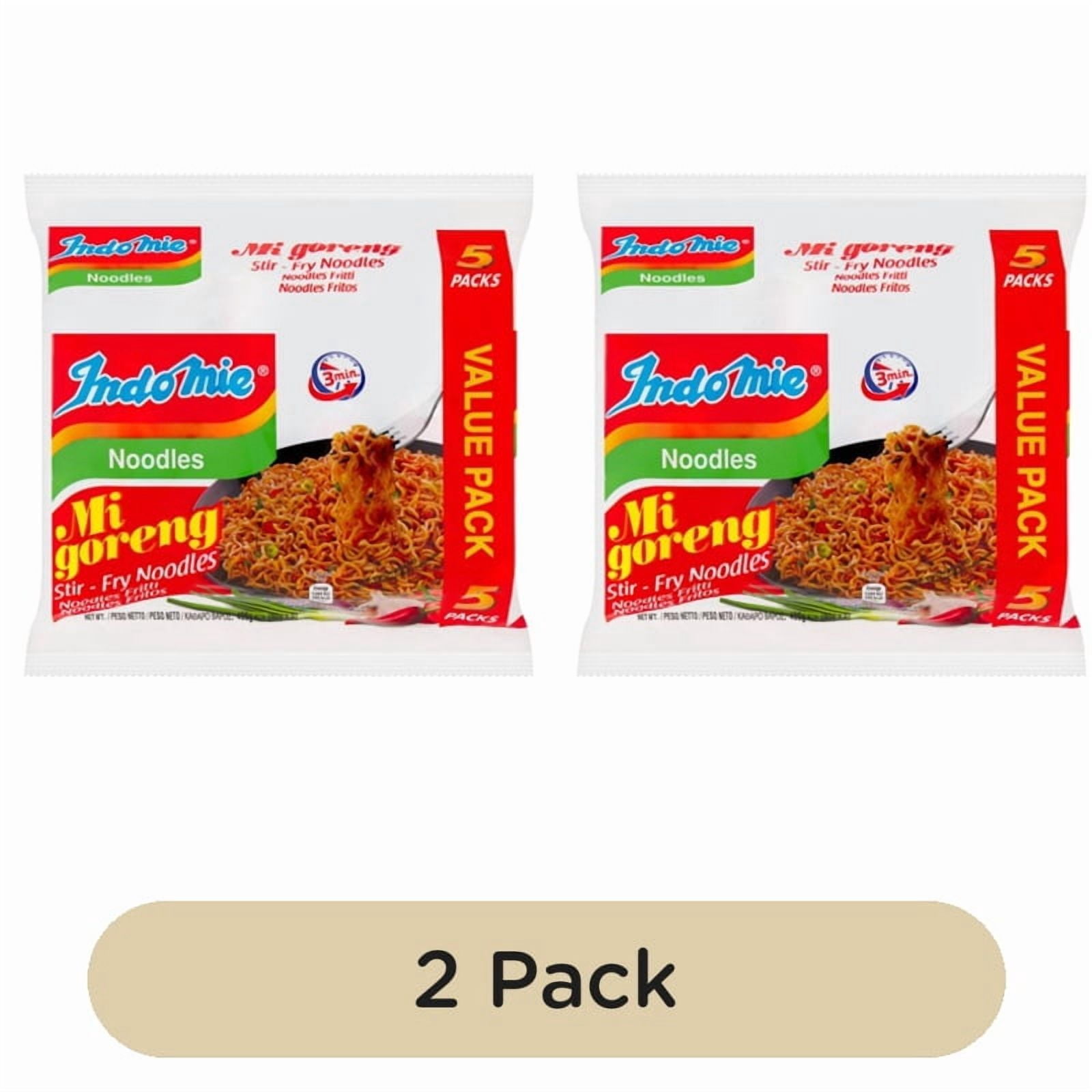 Indomie Mi Goreng Original Instant Noodles Multipack 5 x 80g, British Import (Pack of 2)