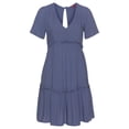 thumbnail image 4 of LASCANA Women's V-Neck Ruffle Dress Ruffles, 4 of 5