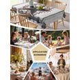 thumbnail image 5 of Texas Star Retro Table Cloth, Waterproof Tablecloth for Square Tables, Brown Wooden Berry Vintage Farm Reusable Washable Fabric Table Cover for Restaurant Kitchen Dining Tables 54"x54", 5 of 9
