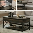 thumbnail image 3 of Sauder Steel River Engineered Wood Lift-Top Coffee Table in Carbon Oak/Black, 3 of 11