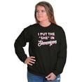 thumbnail image 4 of I Put She In Shenanigans St Patricks Women Crewneck Sweatshirt Brisco Brands S, 4 of 6