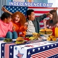 thumbnail image 2 of Sevenstars 4th of July Patriotic Rectangle Tablecloth Memorial Day，Independence Day American Flag Tablecloth，Washable Polyester Tablecloth Decorative Table Cover(60''x84''), 2 of 10