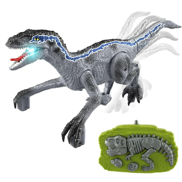 Juguete dinosaurio Rm Regalomex Velociraptor de control Remoto con Luces y Sonidos