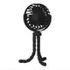 thumbnail image 1 of Ventilador Octopus, Ventilador de Escritorio para Acampar, Ventilador de Trípode Recargable USB, con Ventilador de Luz Negro, 1 of 9