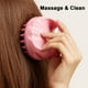 thumbnail image 2 of Cepillo de silicona para masaje capilar, diseño ergonómico y suave, ideal para hombres, mujeres, niños y mascotas, disponible en color rosa., 2 of 6