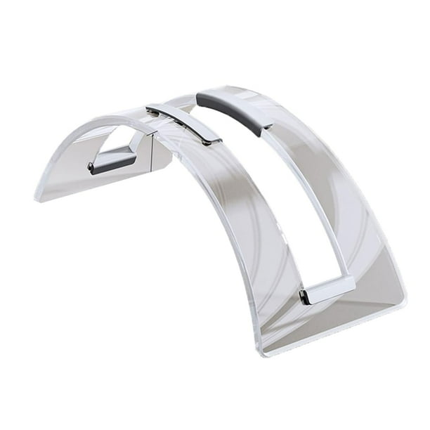Elegante estante de acrílico, estante de escritorio invisible, estante de almacenamiento único para una organización eficiente de cuadernos y suministros de oficina