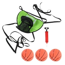 TABLZONE Portable Trampoline Basketball Hoop Set with Oxford Cloth Net, Light Green, Outdoor Sports Toy
