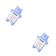 thumbnail image 4 of Methold Calculadora de dibujos animados para el hogar, oficina, escuela, herramienta de conteo de matemáticas, tamaño Mini, calculadoras en forma de Azul 2piezas, 4 of 5