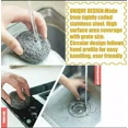 thumbnail image 4 of RUGED - ×3 Stainless Steel Sponges Scrubbing Scouring Pad Scrubber Kitchen Bathroom, 4 of 6