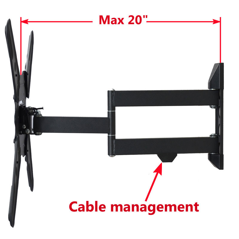 VideoSecu Full Motion TV Wall Mount for Most 26"-55" VIZIO D48N-E0 E55-D0 M55-D0 E55-E2 LED LCD Plasma Tilt Bracket BGR - image 4 of 4