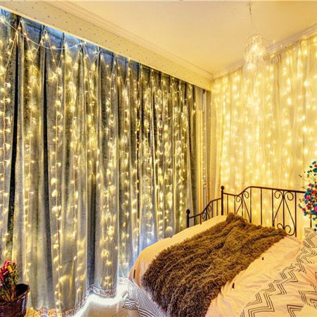 600 LED Christmas party Led Curtain decoration Lights String 6MX3M 