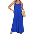 thumbnail image 2 of PRETTYGARDEN Women's Summer One Piece Jumpsuits 2025 Casual Spaghetti Strap Loose Wide Leg Long Pant Rompers With Pockets, 2 of 6