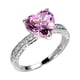 thumbnail image 1 of Anillos para mujer, regalos para mujer, anillos de corazón, circón con diamantes en forma de corazón, anillo de corazón, 1 of 3