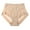 Khaki, variant on Women's Stretch Underwear Ladies Mid-high Waisted Briefs Panties Dig-Free Comfort Waistband