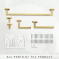 thumbnail image 5 of Wowow 5-Piece Gold Decorative Bathroom Hardware Set with Towel Bar,Toilet Paper Holder and Robe Hook, 5 of 5