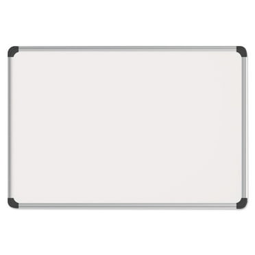 Magnetic Steel Dry Erase Board, 48 x 36, White, Aluminum Frame