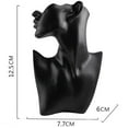 thumbnail image 3 of 2 × Resina Mujer Maniquí Cabeza Busto Soporte Modelo Tienda Joyería Collar Exhibición shamjiam Maniquí de exhibición de collar, 3 of 8