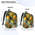 thumbnail image 2 of Honeii Retro Warm Lemon Flower Print Canvas Backpack for School & Outdoor,Laptop Excursion Backpack,Notebook School Bookbag For Men Women,for Work, Travel, and Everyday Use-Medium, 2 of 5