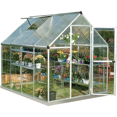 Palram Hybrid Greenhouse 6' x 8' Silver by Palram