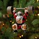 thumbnail image 5 of Christmas Decorations Ornaments Big Christmas Tree Ornaments Ornaments For Coworkers Christmas Tree Two Pendant Decoration Double Print Fitness Muscle Santa, 5 of 6