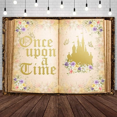 Image of AIBIIN 7x5ft Once Upon a Time Backdrop Fairy Tale