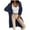 Navy, variant on BiZtdJrK Womens Comfy Sweater Cardigans Knee Length Long Sleeve Open Front Knit Sweaters Solid Casual Fall Outwear with Pockets Pink L