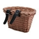thumbnail image 5 of Cesta de mimbre para bicicleta, portabebés delantero para mascotas, impermeable, con PU ajustable 30cmx23cmx22cm, 5 of 9