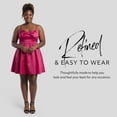 thumbnail image 3 of David’s Bridal, The Edit by DB Studio Women's Formal Bow Bodice A-Line Mini Dress, Short, Satin, 3 of 6