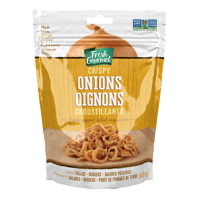 Fresh Gourmet Garlic Pepper Crispy Onions