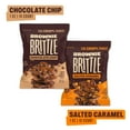 thumbnail image 2 of Brownie Brittle - Chocolate Chip & Salted Caramel Thin and Crispy Sweet Snacks (Pack of 20, 1 oz), Rich Gourmet Brownie Bites Dessert, 2 of 3