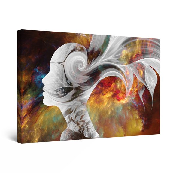 Startonight Canvas Wall Art Abstract - Ethereal Love and Woman Painting - Artwork Print for Bedroom 24" x 36" 