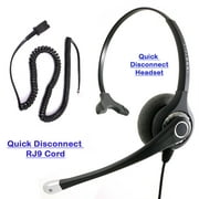 Cisco 6921, 6941, 6945, 6961, 7821, 7841 Phone Headset - Great Sound Professional Monaural Headset   Cisco Phone Headset Adapter