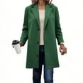 thumbnail image 2 of RQYYD Trench Coat Women Plus Size Trendy Casual Long Winter Coats Fall Jackets Formal Warm Wool Peacoat Outwear, 2 of 6