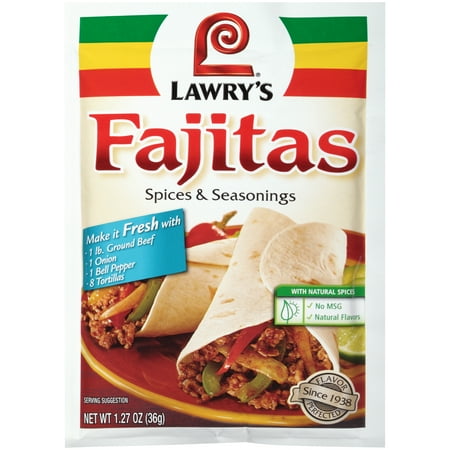 Lawry's�� Fajitas Seasoning Mix, 1.27 oz. Packet