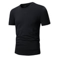 thumbnail image 3 of Luvrsol Big and Tall Men Tshirt Solid Crew Neck Moisture Wicking Tops Short Sleeve Relaxed Fit Casual Tee L-5XL, 3 of 9