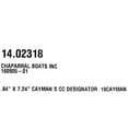 thumbnail image 4 of Robalo Boat Raised Emblem Decal 14.02318 | Cayman S Sticker, 4 of 4