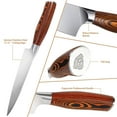 thumbnail image 4 of TUO Chef Knife- Kitchen Chef’s Knife - High Carbon German Stainless Steel Cutlery - Rust Resistant - Pakkawood Handle - Luxurious Gift Box Included - 7” - Fiery Phoenix Series, 4 of 8
