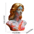 thumbnail image 3 of Broken Soul Fiery Girl Resin Statue with LED Light, Gothic Home Decor Ornament for Living Room Office Desk, Fantasy Art Sculpture Collectible Figurine, 3 of 6