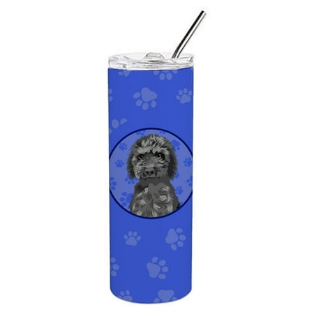

Caroline s Treasures WDK1047TBL20 Doodle Black Design2 Stainless Steel 20 oz Skinny Tumbler Blue 20 oz multicolor