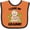 Orange and Black, variant on Inktastic Cute Sloth I Love My Grammy with Green Leaves Boys or Girls Baby Bib
