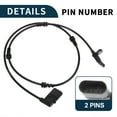 thumbnail image 5 of Unique Bargains ABS Wheel Speed Sensor for Mercedes-Benz S450 S550 S63 AMG No.A2229050800 Front Left ABS Speed Sensor, 5 of 6