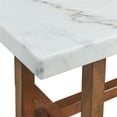 thumbnail image 6 of Picket House Furnishings Meyers Marble Rectangular Coffee Table in White, 6 of 10